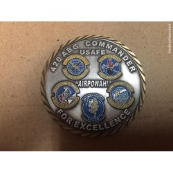 USAFE-420 TH ABG COMMANDER-AIRPOWAH-RAF FAIRFORD/WELFORD-AIR BASE GROUP-MEDAL-MEDALLA.