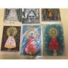ZARAGOZA. VIRGEN DEL PILAR. TARJETA POSTAL. 6 IMAGENES DISTINTAS. UNA DE 1937 DESTRUIDA. 2 BORDADAS.
