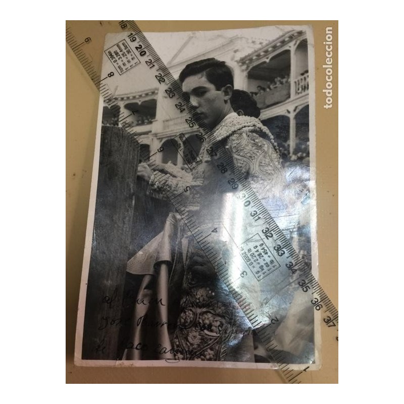TOROS. PACO CAMINO. FOTO ORIGINAL DEDICADA Y FIRMADA.