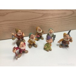 LOS 7 SIETE ENANITOS. - FIGURAS DE GOMA BULLYLAND - DISNEY - MADE IN GERMANY.