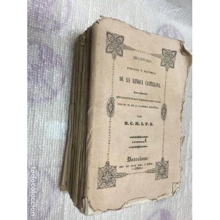 DICCIONARIO PORTATIL DE LA LENGUA CASTELLANA.EN 9 ENTREGAS. COMPLETO. AÑO 1942.