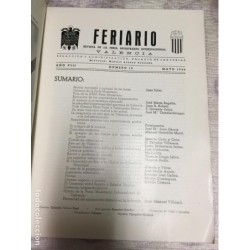 FERIA MUESTRARIO VALENCIA. FERIARIO N°10. AÑO 1946.