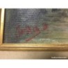 OLEO SOBRE LIENZO ANTIGUO. IMAGEN DE FLORENCIA VIA DEI CAVALIERI. SIN IDENTIFICAR FIRMA