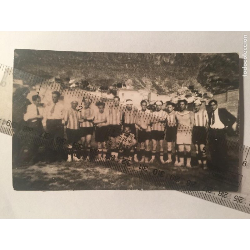 CULLERA. VALENCIA. EQUIPO DE FUTBOL. MUY ANTIGUA. TARJETA FOTO POSTAL.