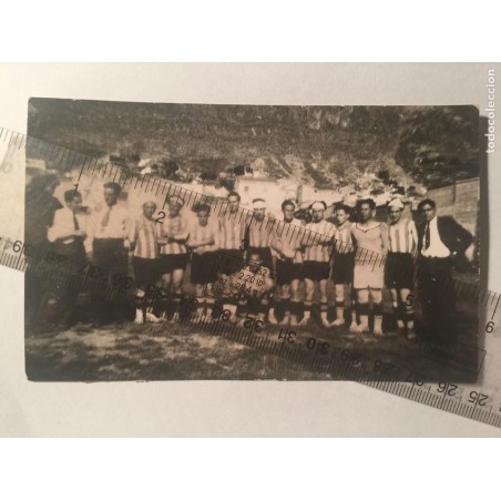 CULLERA. VALENCIA. EQUIPO DE FUTBOL. MUY ANTIGUA. TARJETA FOTO POSTAL.