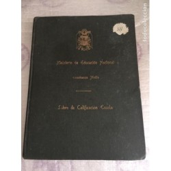 LIBRO DE CALIFICACIÓN ESCOLAR. VALENCIA. AÑO 1940.