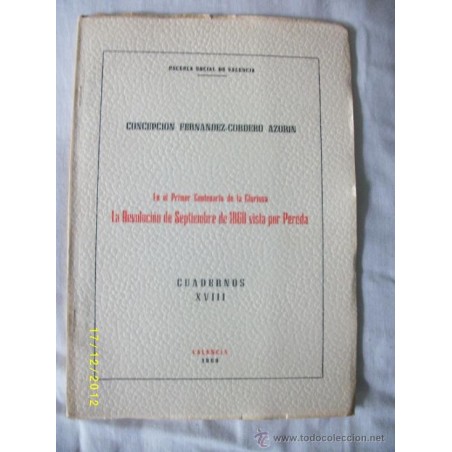 EN EL PRIMER CENTENARIO DE LA GLORIOSA REVOLUCIÓN DE SEPTIEMBRE DE 1968 VISTA POR PEREDA
