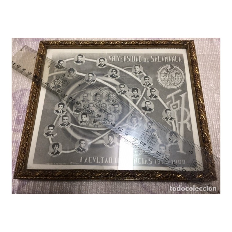 SALAMANCA. UNIVERSIDAD FACULTAD DE CIENCIAS 1955-60. FOTOGRAFIA ORIGINAL ENMARCADA.