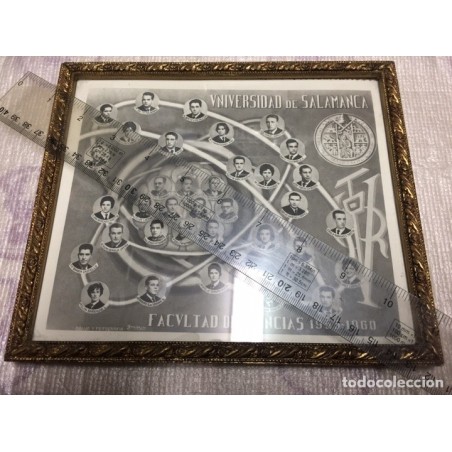 SALAMANCA. UNIVERSIDAD FACULTAD DE CIENCIAS 1955-60. FOTOGRAFIA ORIGINAL ENMARCADA.