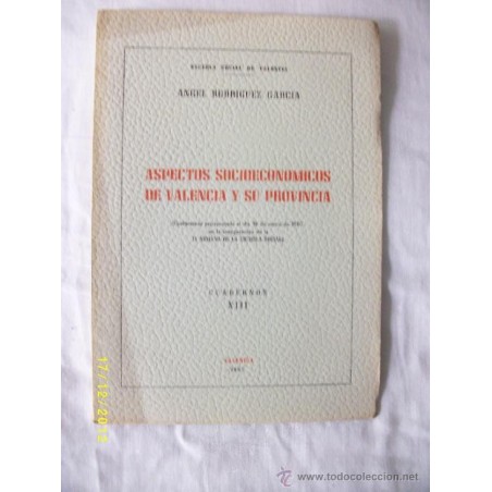 ASPECTOS SOCIOECONOMICOS DE VALENCIA Y SU PROVINCIA