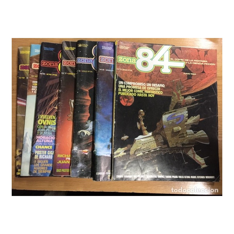 ZONA 84. EL COMIC DE LA FANTASÍA Y LA CIENCIA FICCION. 7 COMICS.