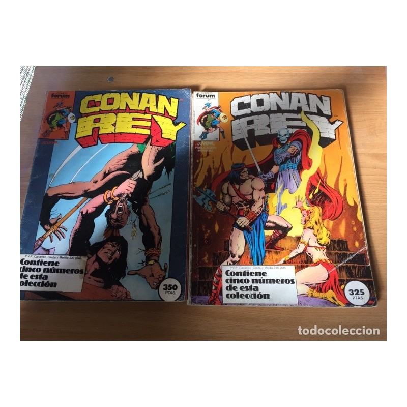 CONAN EL BARBARO-REY. LOTE 21 COMICS.