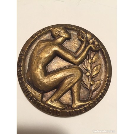 VALENCIA 1972. 50 FERIA MUESTRARIO INTERNACIONAL.MEDALLA BRONCE. GRABADOR SILVESTRE DE EDETA.