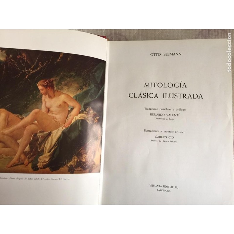 MITOLOGÍA CLÁSICA ILUSTRADA. OTTO SEEMAN. 2ª EDICIÓN. AÑO 1960.