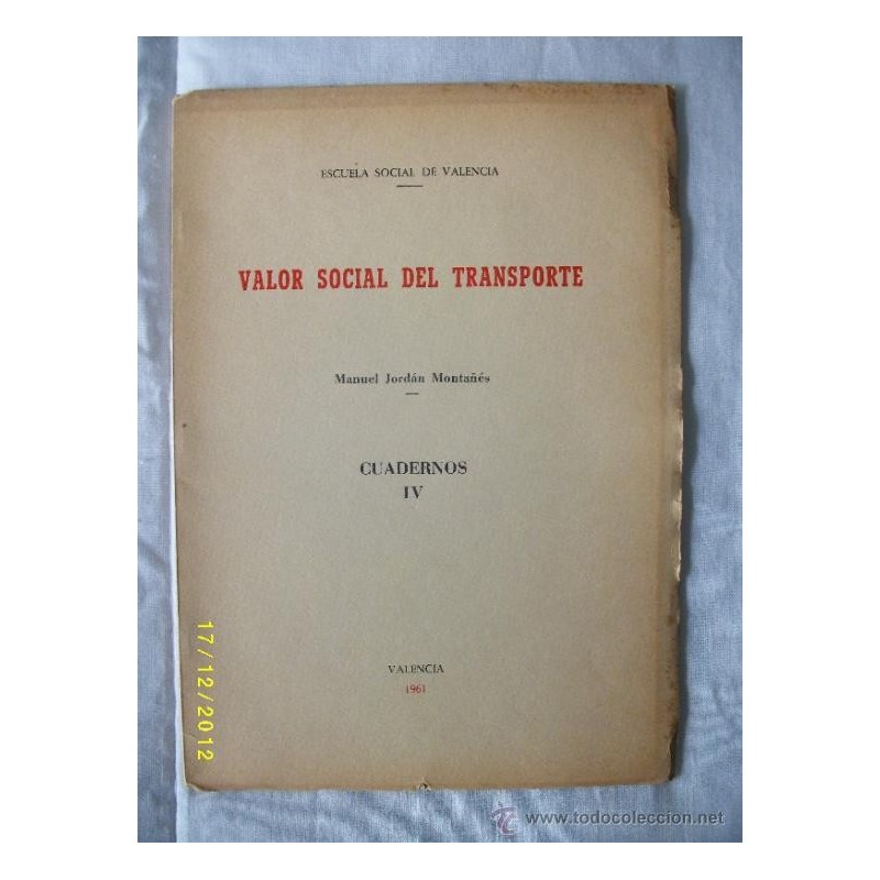 VALOR SOCIAL DEL TRANSPORTE