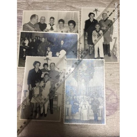 REPORTAJE FOTOGRÁFICO DE TENIENTE EN LA COMUNION DE SU HIJO. 5 FOTOS.