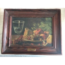 JUAQUIN VAYREDA Y VELA. BODEGON OLEO SOBRE LIENZO. ORIGINAL FIRMADO
