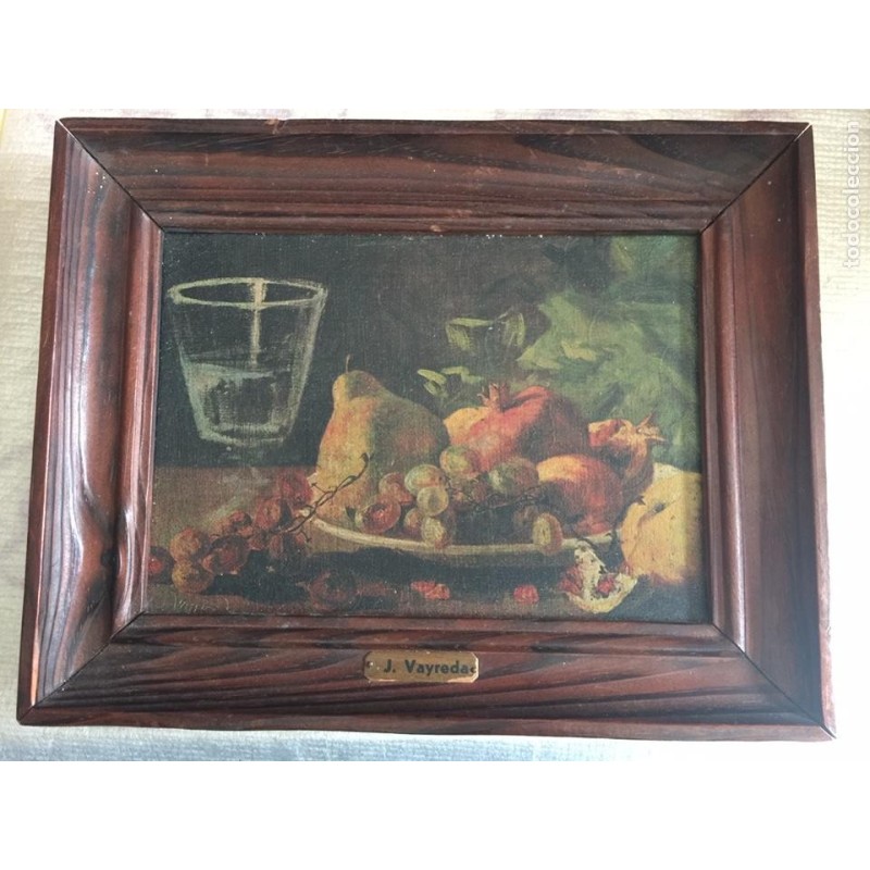 JUAQUIN VAYREDA Y VELA. BODEGON OLEO SOBRE LIENZO. ORIGINAL FIRMADO