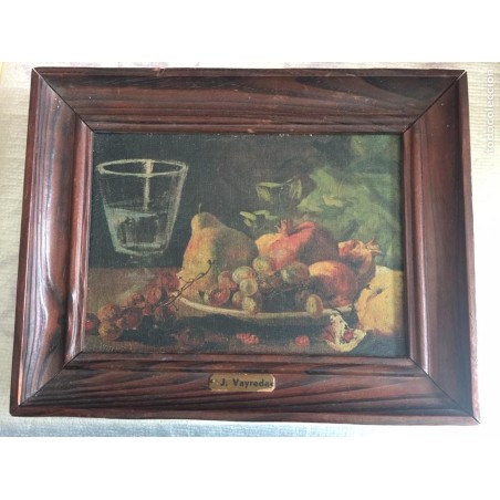 JUAQUIN VAYREDA Y VELA. BODEGON OLEO SOBRE LIENZO. ORIGINAL FIRMADO