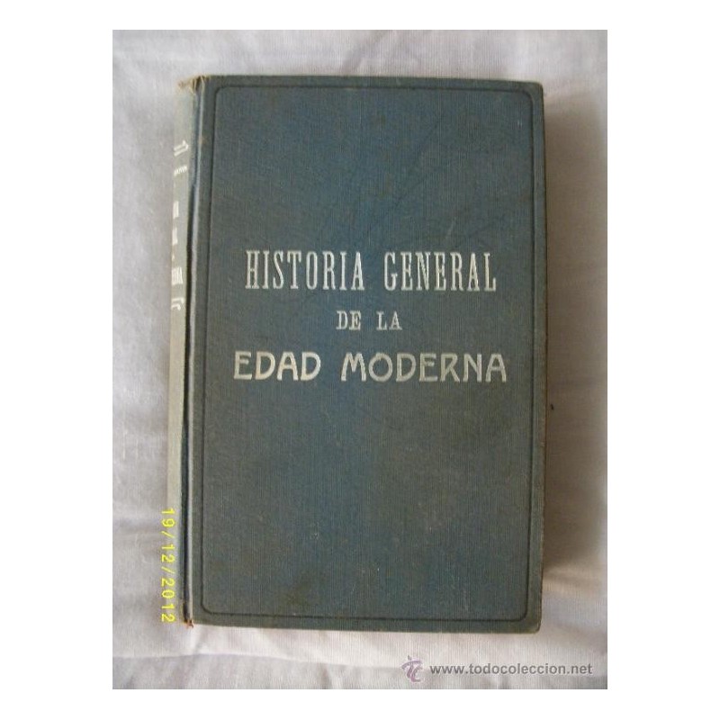 HISTORIA GENERAL DE LA EDAD MODERNA 1929