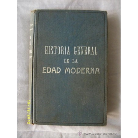 HISTORIA GENERAL DE LA EDAD MODERNA 1929