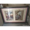 TOROS. TAUROMAQUIA. 2 CARTELES AL PASTEL. ANTIGUOS. ORIGINALES. FIRMADOS.