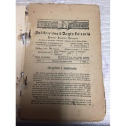 ELS FURS DE VALENCIA. PUBLICACIONS D'ARGIN. NUMEROS 2-3-5.AÑO 1930