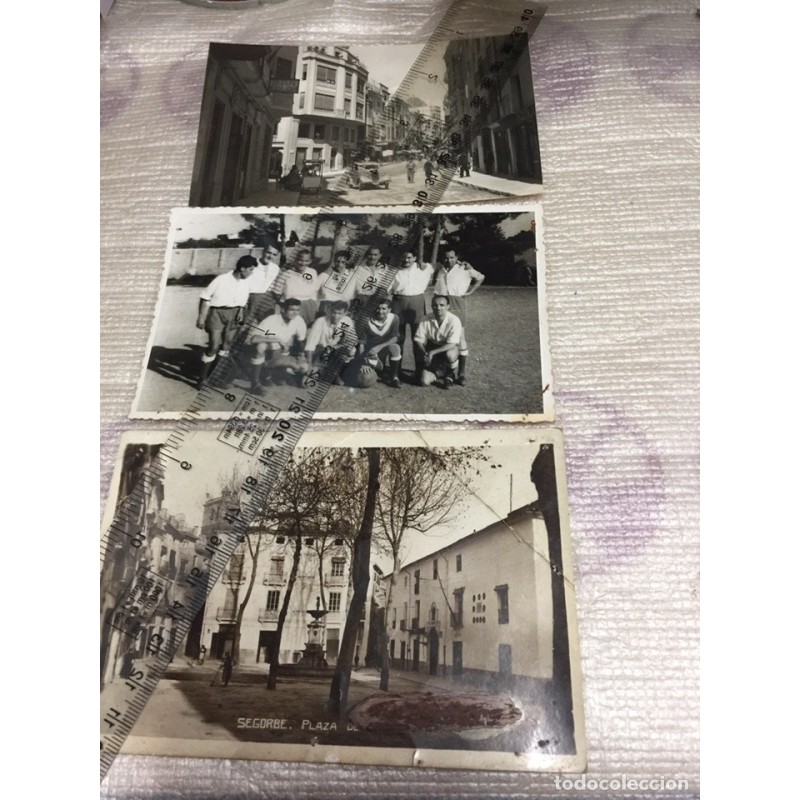 2 POSTALES DE SEGORBE Y EQUIPO DE FUTBOL. ANTIGUAS.