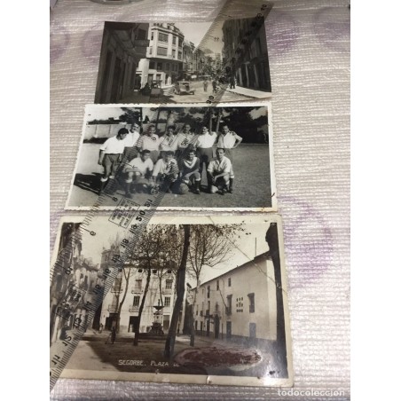 2 POSTALES DE SEGORBE Y EQUIPO DE FUTBOL. ANTIGUAS.