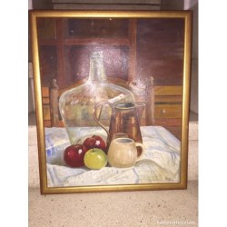 OLEO SOBRE LIENZO. BODEGON. FIRMADO HT PASCOE.