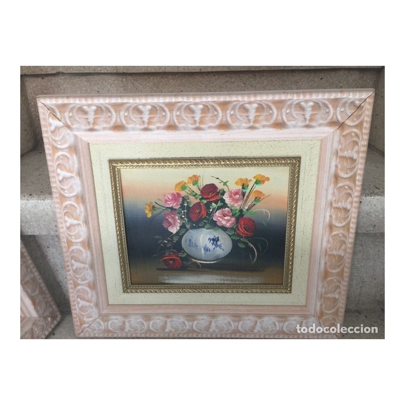 DOS OLEOS SOBRE LIENZO.