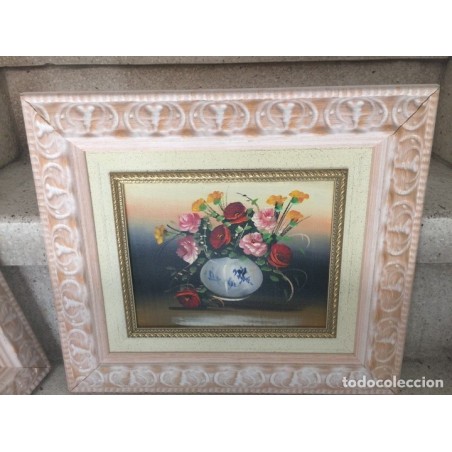 DOS OLEOS SOBRE LIENZO.