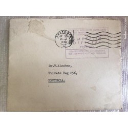 DR. VICENTE CASTAÑEDA ALCOVER.CARTA DIPLOMATICA CON MATASELLOS DIPLOMATICO OFICIAL. RHODESIAN.
