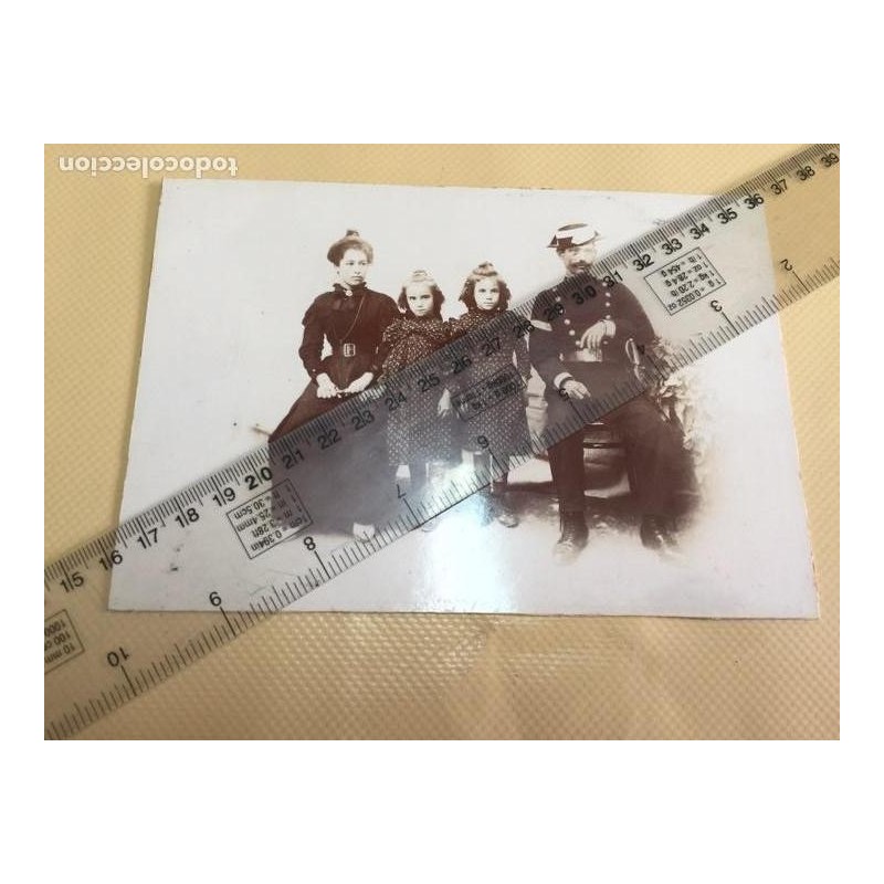 GUARDIA CIVIL Y FAMILIA. FOTOGRAFIA ANTIGUA.