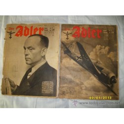 DER ADLER COLECCION DE 5 NUMEROS DE LA REVISTA ALEMANA EN ESPAÑOL