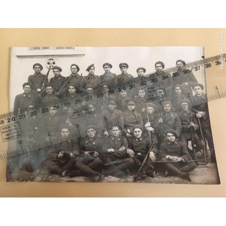 SOLDADOS DE LA GUERRA CIVIL ESPAÑOLA. REGIMIENTO N°20.INFANTERÍA DE TIERRA.GUADALAJARA.FOTO ORIGINAL