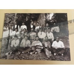 GUERRA CIVIL ESPAÑOLA. SOLDADOS REPUBLICANOS. FOTOGRAFIA ORIGINAL EN CARTULINA.