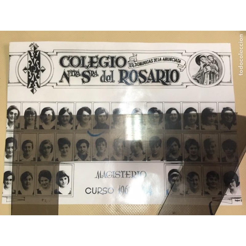 COLEGIO NTRA. SRA. DEL ROSARIO-R. R. DOMINICAS DE LA ANUNCIATA. MAGISTERIO CURSO 1963-1964.FOTO.