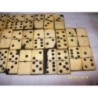 DOMINO NUMERADA EN MARFIL DEL SIGLO PASADO