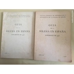 GUIA DE LA IGLESIA EN ESPAÑA. SUPLEMENTO DE 1956 Y 1958.