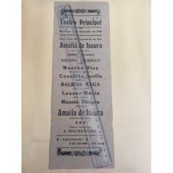 TEATRO PRINCIPAL DE VALENCIA. PROGRAMA DE ESPECTACULOS 1938. GUERRA CIVIL ESPAÑOLA. UGT-F. E. I.E.P