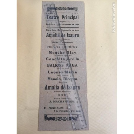 TEATRO PRINCIPAL DE VALENCIA. PROGRAMA DE ESPECTACULOS 1938. GUERRA CIVIL ESPAÑOLA. UGT-F. E. I.E.P