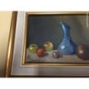 OLEO SOBRE TABLA. BODEGON. FIRMADO.