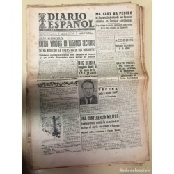 TARRAGONA-DIARIO ESPAÑOL-FET Y DE LAS JONS-LOTE DE 15 PERIODICOS. AÑOS 1949-1950.