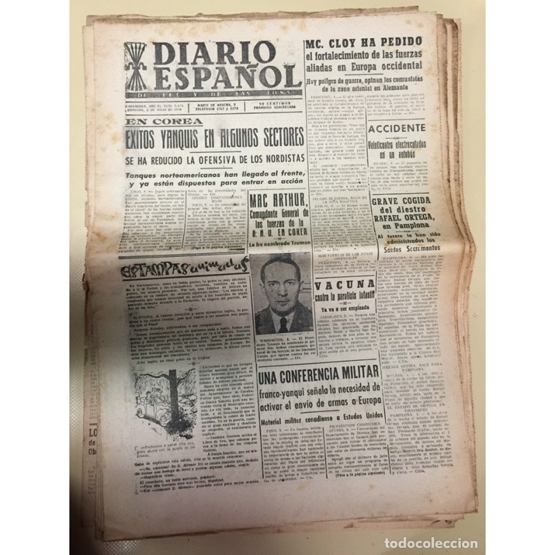 TARRAGONA-DIARIO ESPAÑOL-FET Y DE LAS JONS-LOTE DE 15 PERIODICOS. AÑOS 1949-1950. TARRAGONA-DIARIO ESPAÑOL-FET Y DE LAS JONS-LOTE DE 15 PERIODICOS. AÑOS 1949-1950.
