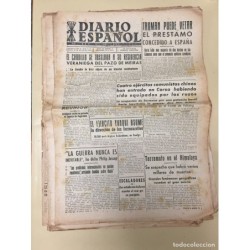 TARRAGONA-DIARIO ESPAÑOL-FET Y DE LAS JONS-LOTE DE 15 PERIODICOS. AÑOS 1949-1950.