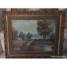 HEINRICH KNAUF (1901-1976). 2 OLEOS SOBRE LIENZO. PAISAJES. FIRMADO H. KANAUF.