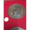 750 ANIVERSARI DEL NAIXAMENT DEL POBLE VALENCIA. MEDALLONES BRONCE ENMARCADOS. AÑO 1238-1988.