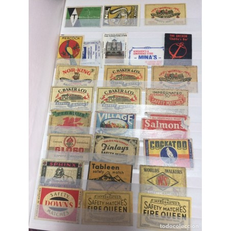 CERILLAS. CAJETILLAS. COLECCIÓN DE 691 EN CLASIFICADOR. EXTRANJEROS. MUY RAROS. ANTIGUOS.