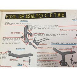 ESTADO MAYOR DEL EJERCITO. DIRECCION DE ENSEÑANZA.39 LAMINAS. AÑOS 1976-1982.